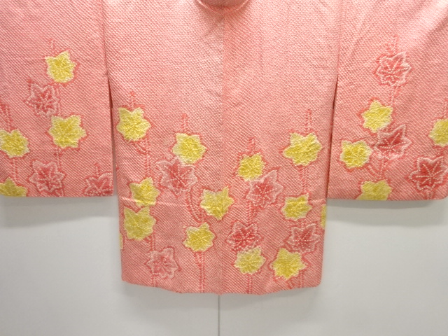 JAPANESE HAORI / ALL SHIBORI / MAPLE LEAVES